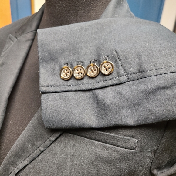 Banana Republic Blazer Size 6 Navy Blue - Picture 4 of 8